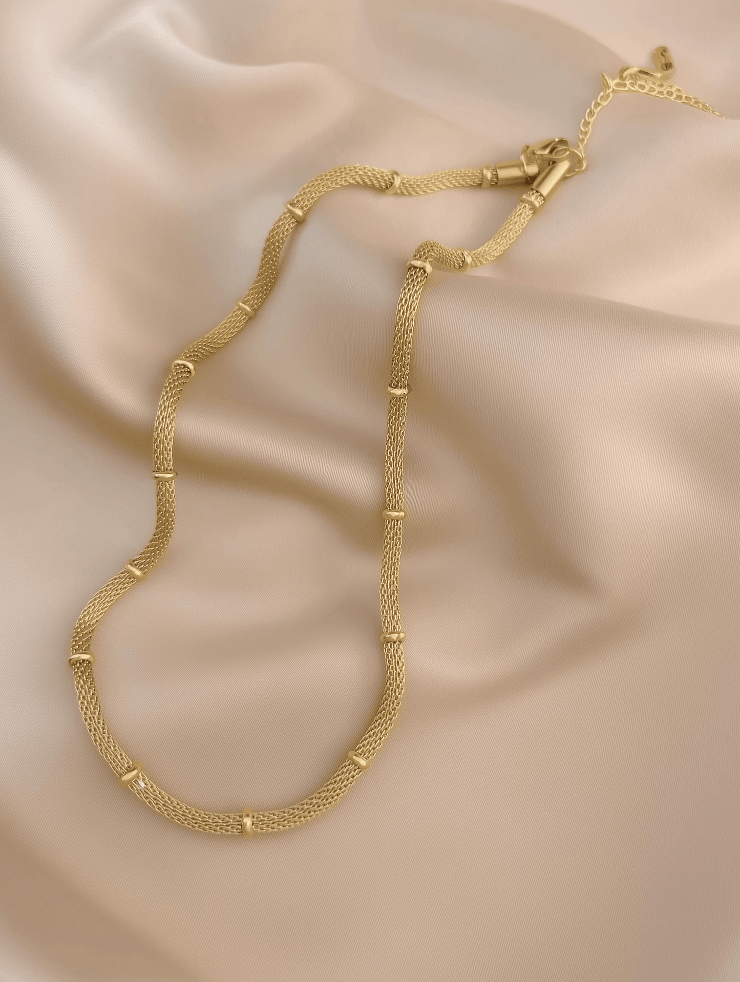 Woven Silk Necklace - Joudella