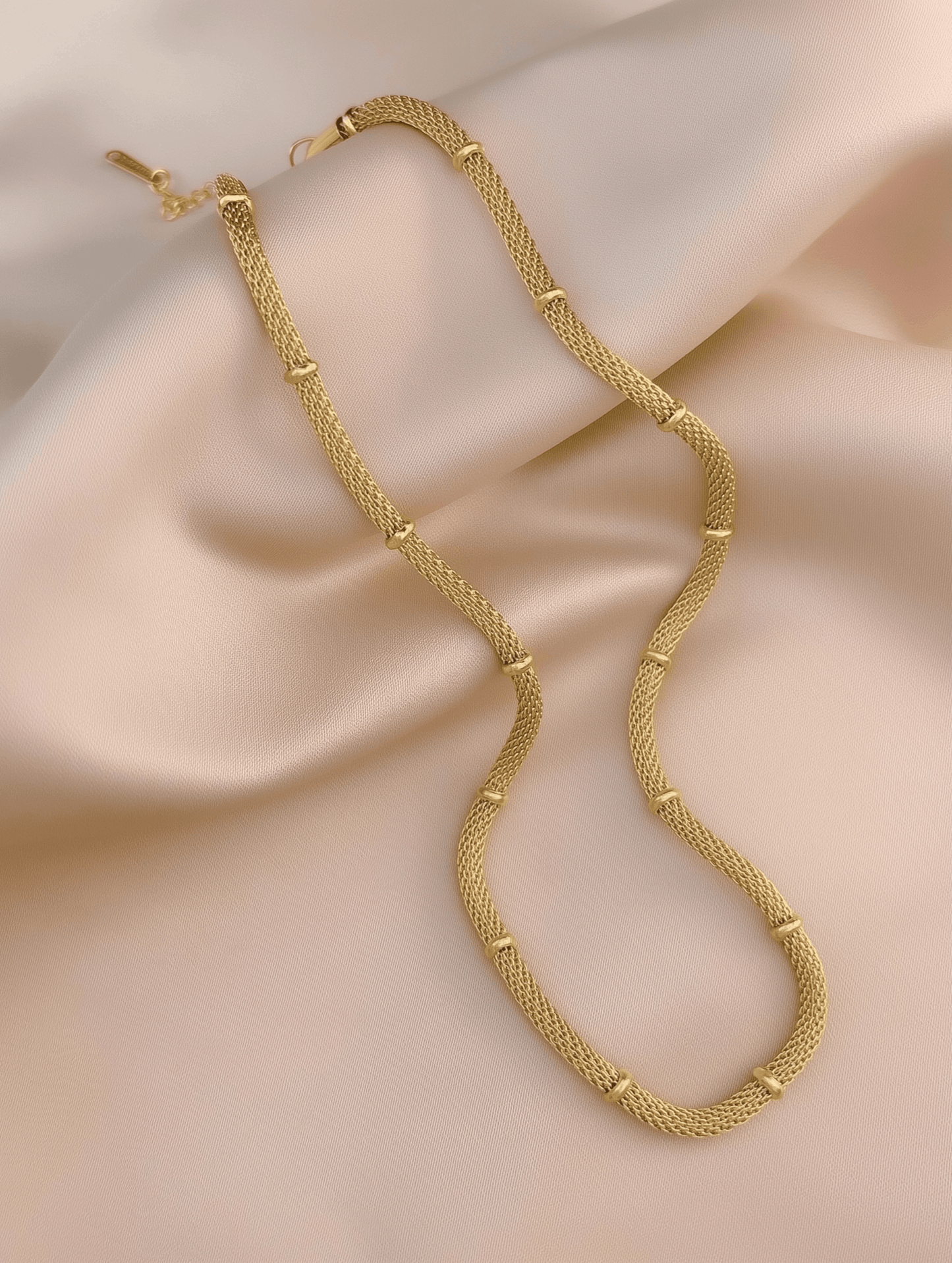 Woven Silk Necklace - Joudella